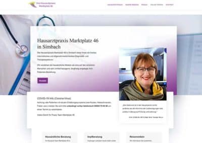 Homepage für einen Hausarzt in Simbach