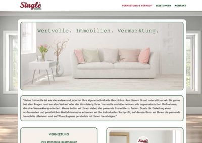 Neue Homepage für einen Immobilienmakler in Egelsbach