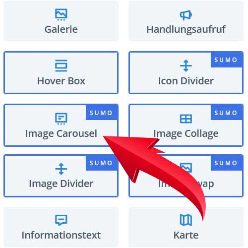 Image Carousel (Bilder Karussell) Modul für Divi / WordPress
