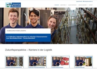 Schwetzingen | Erstellung einer Homepage für Logistikausbildung