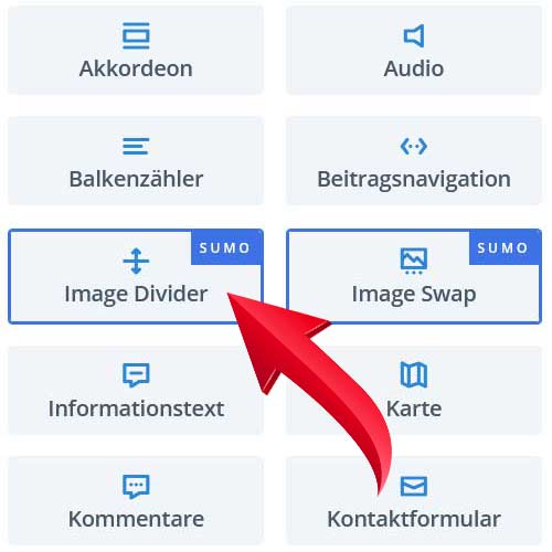 Bild-Abstandshalter für Divi (SUMO)