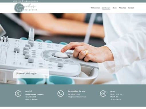 Homepage für eine Arztpraxis in Hofheim