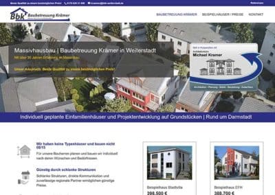 Neue Homepage für ein Bauunternehmen in Weiterstadt