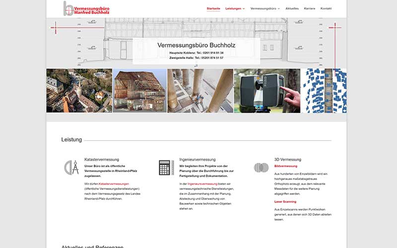 Koblenz | Erstellung einer Website für ein Vermessungsbüro