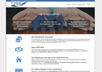 Homepage-Erstellung Immobilien- und Finanzberater