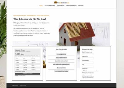 Immobilienmakler Erstellung neuer Website