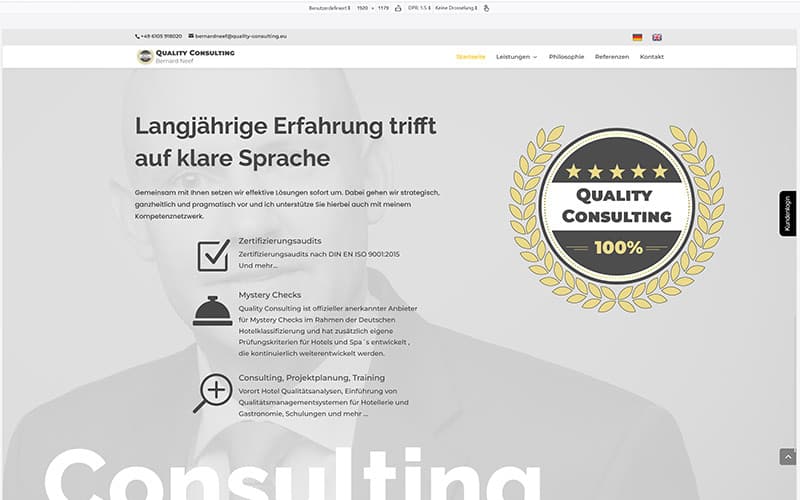 Mörfelden | Erstellung Business-Consulting Website