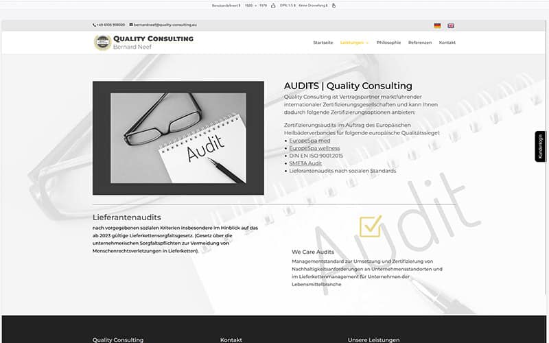 Mörfelden | Erstellung Business-Consulting Website