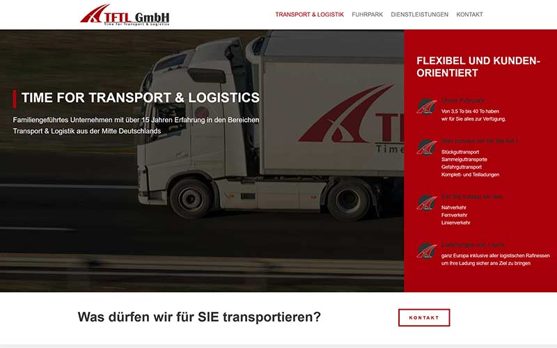 Dieburg | Neue Website für ein Transport-Unternehmen