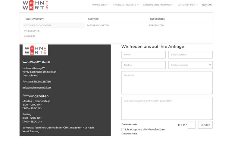 homepageerstellung-Makler-3 WordPress CMS für ein Maklerbüro