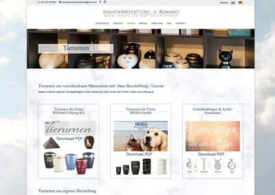 Erstellung einer Website für einen Tierbestatter