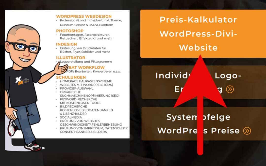 Preis Kalkulation: WordPress Website