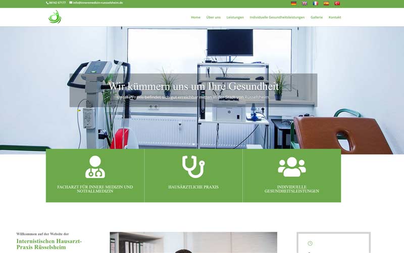Website Relaunch für einen Arzt in Rüsselsheim