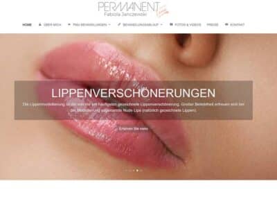 Neugestaltung der Website für PermanentLine