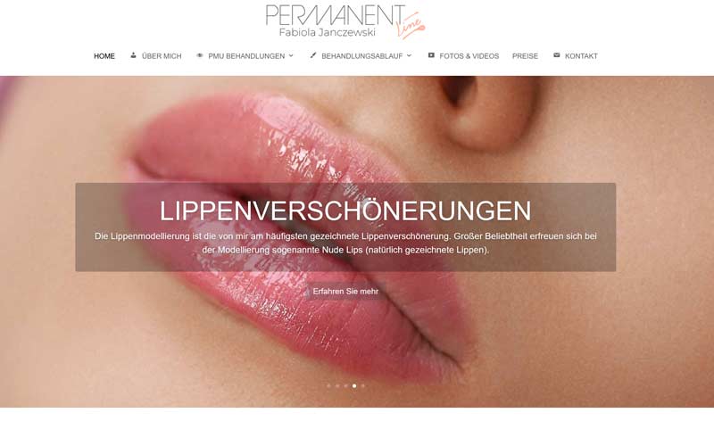 Neugestaltung der Website für PermanentLine